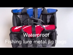 Outdoor Fishing Tackle Set Tasche Köder Metall Jig Köder Polyester Rucksack Tackle Box